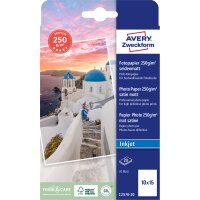 AVERY Zweckform Inkjet Fotopapier PREMIUM, 10 x 15 cm, weiss