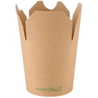 NATURE Star Snackbox Asia, rund, 800 ml, braun
