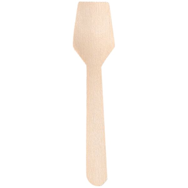 NATURE Star Holz-Eislöffel, Länge: 96 mm, natur, 100er