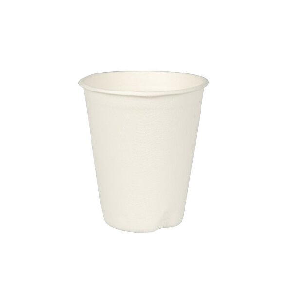 PAPSTAR Gobelet en canne à sucre pure, 0,2 l, blanc