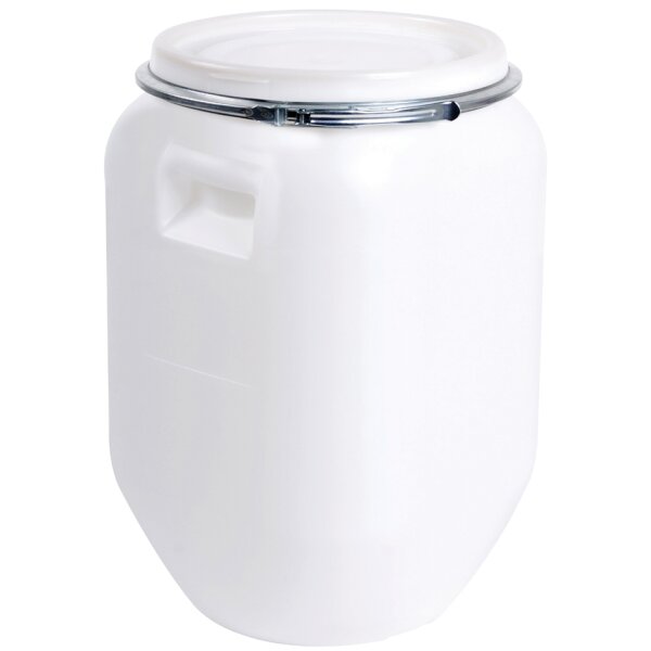 EDA Aufbewahrungs-Fass, 50 Liter, Kunststoff, weiss