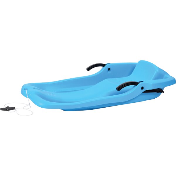 EDA Schlitten Rennrodel, Kunststoff, 1 Person, blau