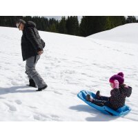 EDA Luge, plastique, 1 personne, rouge