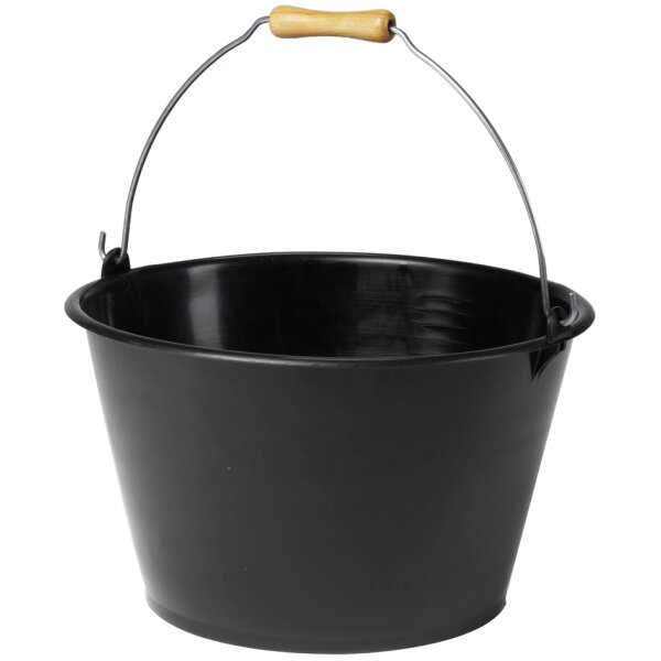 EDA Eimer, 15,5 Liter, Kunststoff, schwarz