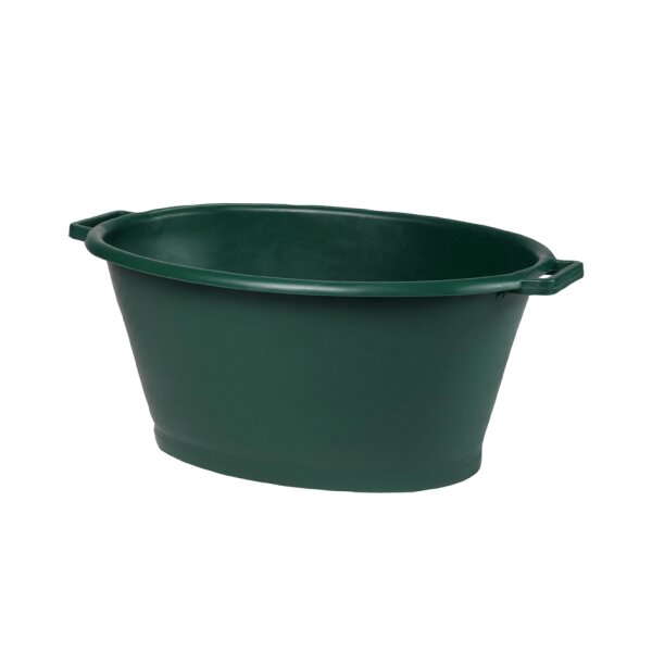 EDA Wanne, oval, 50 Liter, Kunststoff, gr&uuml;n