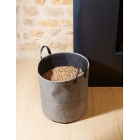 EDA Sac pellets, en feutre, 60 litres, gris foncé