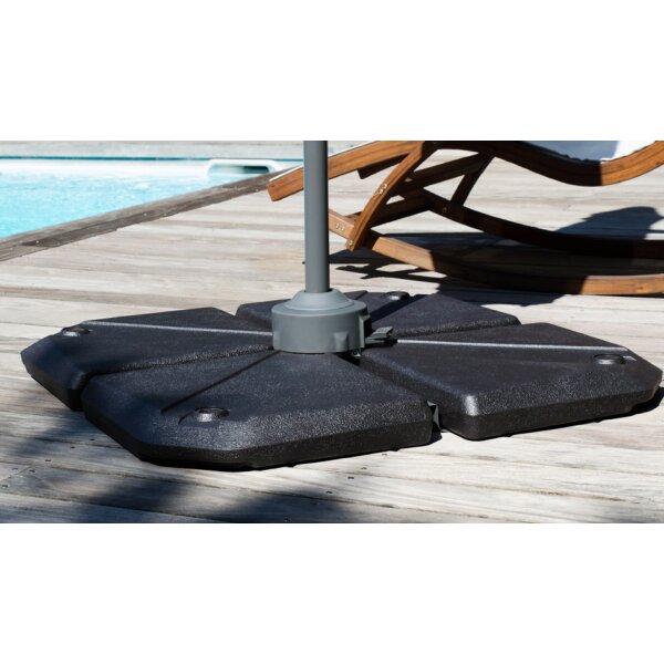 EDA Ballastplatte für Pendelschirm, zum Füllen, dunkelgrau