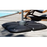 EDA Dalle de lestage pour parasol suspendu, gris...