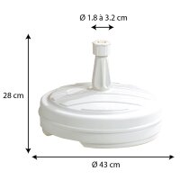 EDA Sonnenschirmständer, Kunststoff, rund, 430 mm,...