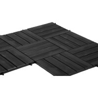 EDA Dalle de sol imitation bois, (L)384 mm, plastique, taupe