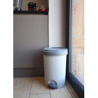 EDA Tret-Abfallbehälter Stepy, 15 Liter, PP, anthrazit