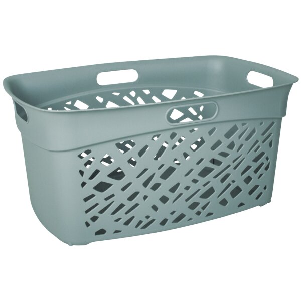 EDA Corbeille à linge ALMERIA, 45 litres, PP, blanc