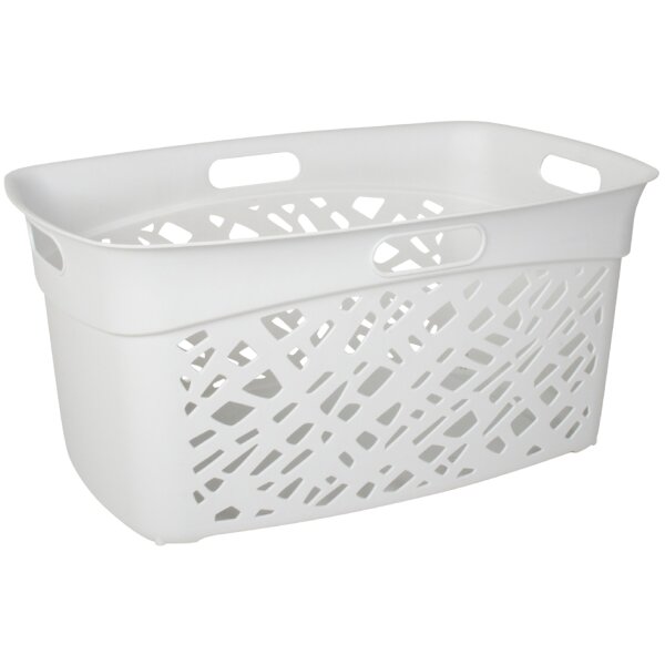 EDA Corbeille à linge ALMERIA, 45 litres, PP, blanc