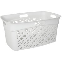 EDA Corbeille à linge ALMERIA, 45 litres, PP, blanc