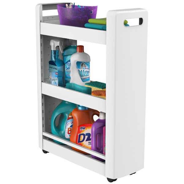 EDA Desserte mobile MOBILO, 3 tablettes, PP, anthracite