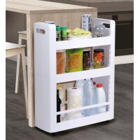 EDA Desserte mobile MOBILO, 3 tablettes, PP, anthracite