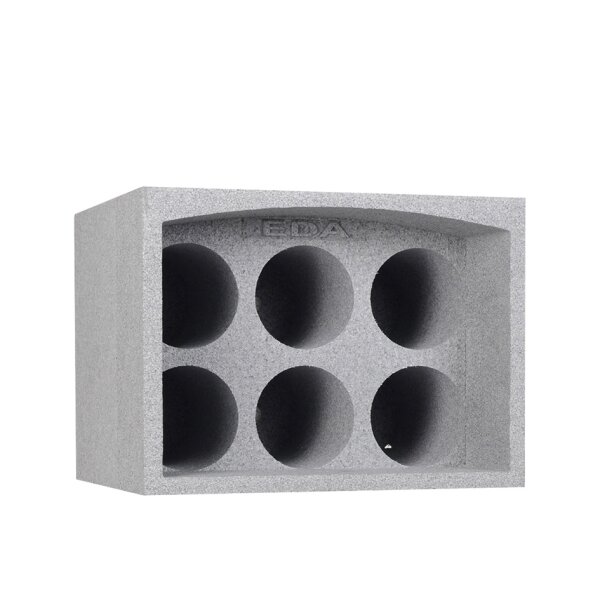 EDA Flaschenregal, für 24 Flaschen, aus Polystyren, grau