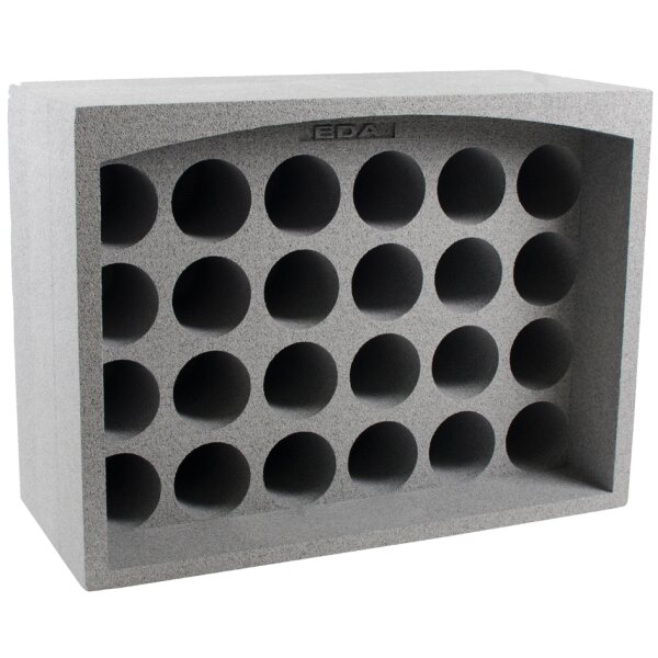 EDA Flaschenregal, für 12 Flaschen, aus Polystyren, grau