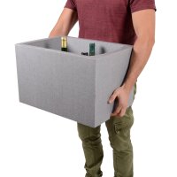 EDA Flaschenregal, für 12 Flaschen, aus Polystyren, grau