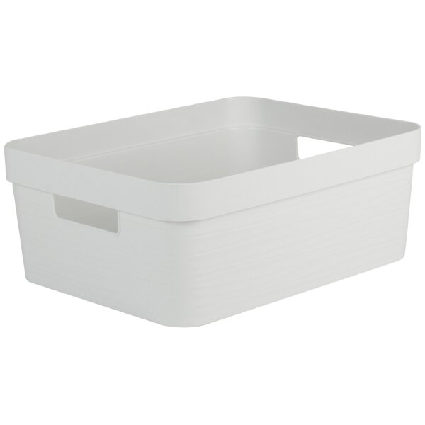 EDA Aufbewahrungsbox STONE, 30 Liter, PP, schwarz
