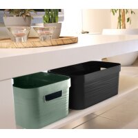 EDA Aufbewahrungsbox STONE, 30 Liter, PP, schwarz
