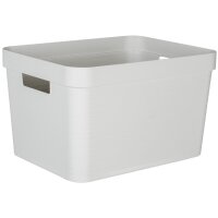 EDA Aufbewahrungsbox STONE, 18 Liter, PP, weiss