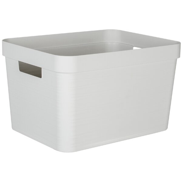 EDA Aufbewahrungsbox STONE, 12 Liter, PP, schwarz