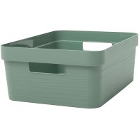 EDA Boîte de rangement STONE, 6 litres, PP, vert laurier