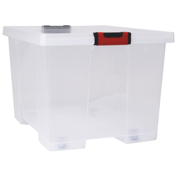 EDA Bo&icirc;te de rangement CLiPSTOCK, 75 litres, avec roulettes