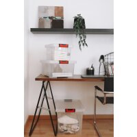 EDA Boîte de rangement CLiPSTOCK, 75 litres, avec...