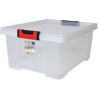 EDA Aufbewahrungsbox CLiPSTOCK, 45 Liter, PP, transparent