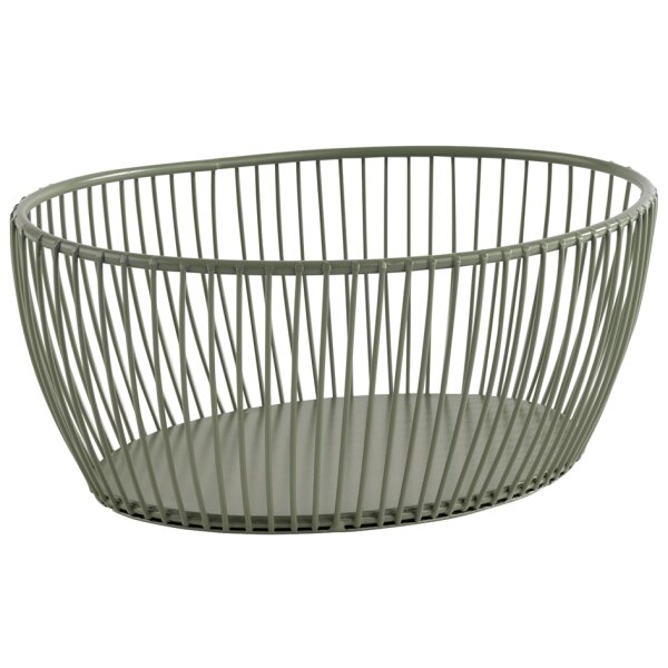 APS Corbeille à pain & à fruits SVART, ovale, vert