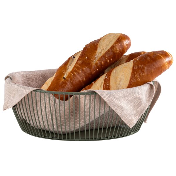 APS Corbeille à pain & à fruits SVART, ovale, blanc