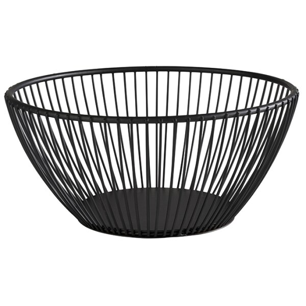 APS Corbeille à pain & à fruits SVART, rond, 175 mm, blanc