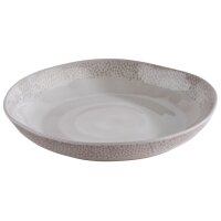 APS Assiette FOOTMARK, diamètre: 210 mm, blanc/gris