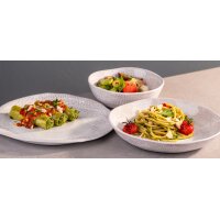 APS Bol FOOTMARK, rond, 0,6 litre, blanc/gris