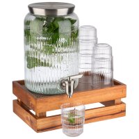 APS Distributeur à boisson, 3,8 litres, verre/inox