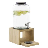 APS Getränkespender VALO, 7 Liter, Glas Eichenholz