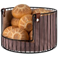 APS Corbeille à pain et à fruits, rond, diamètre 275mm, noir