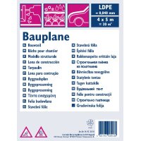 WESTEX Bauplane, LDPE, 40 my, transluzent, 4 x 5 m