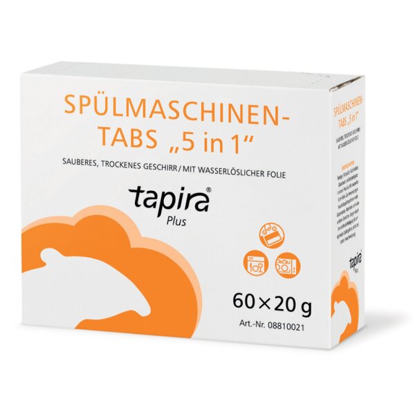 Tapira Plus Spülmaschinentabs 5in1, Kartonverpackung