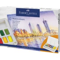 FABER-CASTELL Peinture aquarelle en godets, étui...