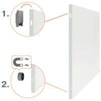 nobo Tableau blanc Infinity Steel, (L)900 x (H)600 mm