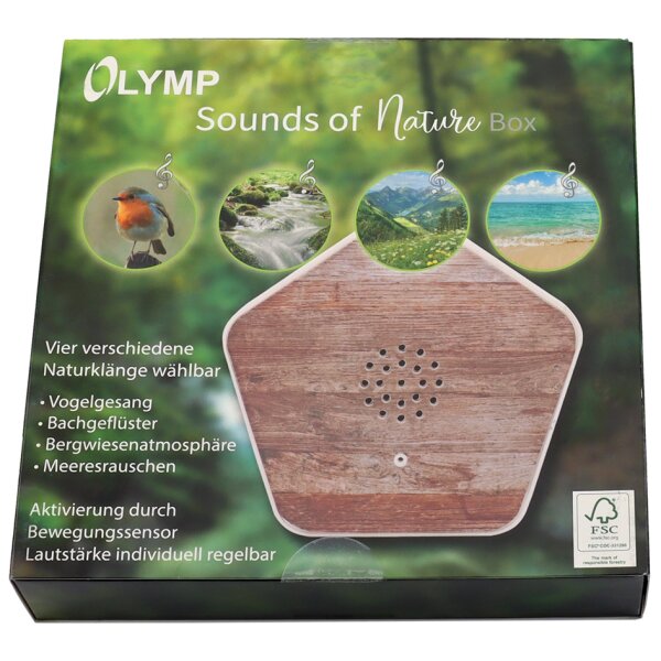 OLYMP Klangbox Sounds of Nature Box, 4 Naturklänge, weiss