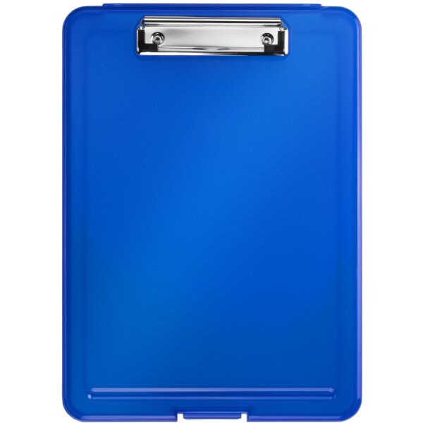 helit Klemmbrett mit Aufbewahrungsbox "the clip", A4, blau