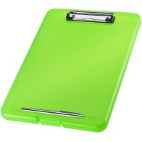 helit Porte-bloc avec compartiment the clip, A4, gris