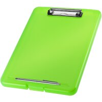 helit Porte-bloc avec compartiment the clip, A4, gris