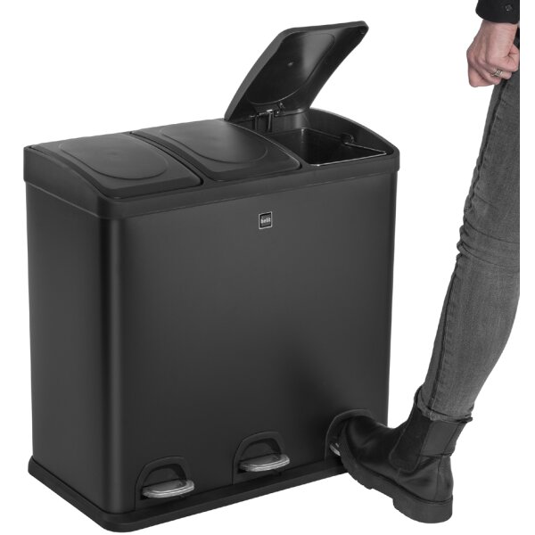 helit Poubelle de tri s&eacute;lectif the separator, 3 x 20 l