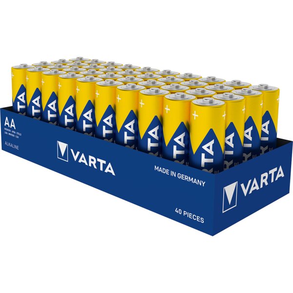VARTA Pile alcaline Longlife Power carton, Mignon (AA)