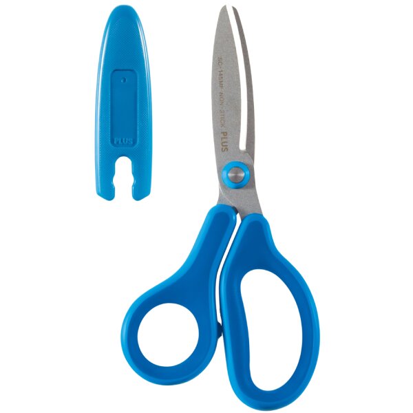 PLUS JAPAN Ciseaux pour enfants FITCUTCURVE KIDS, rond, bleu